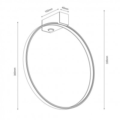 Lampa sufitowa Agaro 30, złota, Antigo