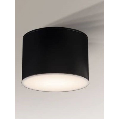 Lampa sufitowa Suwa, S, okrągła, czarna, Antigo