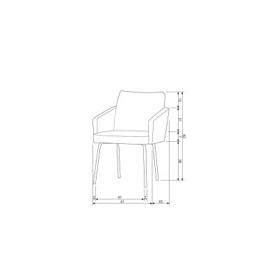 Krzesło Mount, tapicerowane, Woood