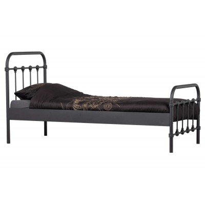 Łóżko metalowe Moos 90x200 cm, czarne, Woood