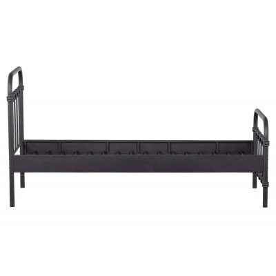 Łóżko metalowe Moos 90x200 cm, czarne, Woood