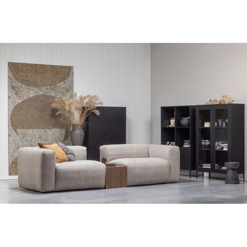 Gablota Xam przeszklona, czarna, Woood