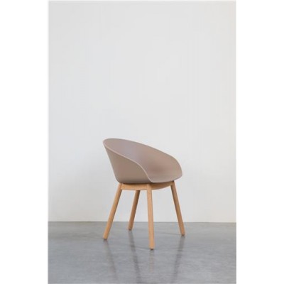 Krzesło Void, brązowe/naturalne, Zuiver