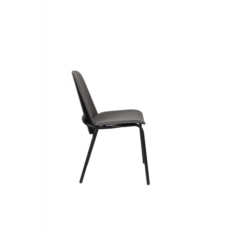 Krzesło Clip, czarne/szare, Zuiver