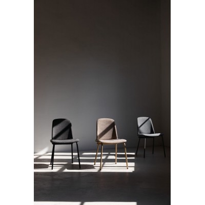 Krzesło Clip, czarne/szare, Zuiver
