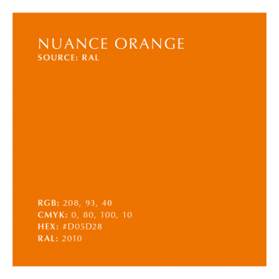 Klosz Cornet, pomarańczowy/mosiądz, UMAGE