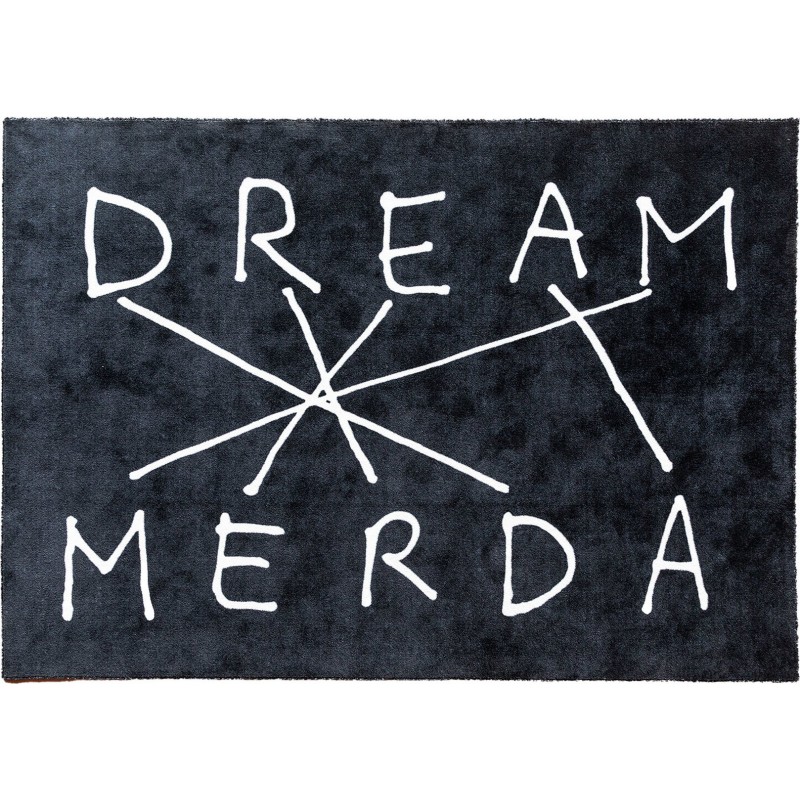 Dywan Dream Merda, czarny, 200x280 cm, Seletti