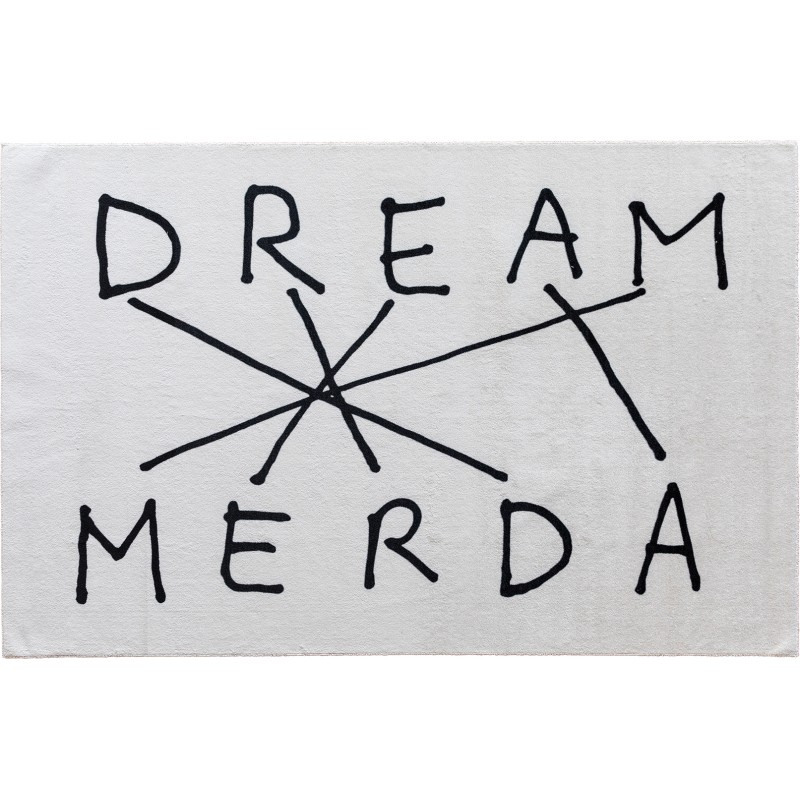 Dywan Dream Merda, biały, 200x280 cm, Seletti