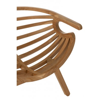 Fotel Crab z drewna tekowego, J-line