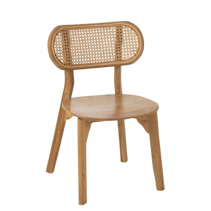 Krzesło Peanut z drewna tekowego, J-line