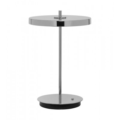 Bezprzewodowa lampa stołowa Asteria Move, Ø20 cm stal, UMAGE