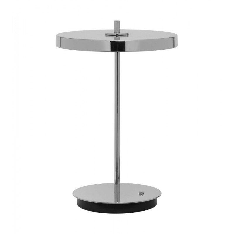 Bezprzewodowa lampa stołowa Asteria Move, Ø20 cm stal, UMAGE