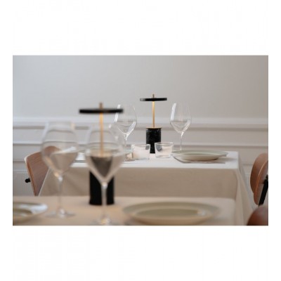 Bezprzewodowa lampa stołowa Asteria Mini biały marmur, UMAGE