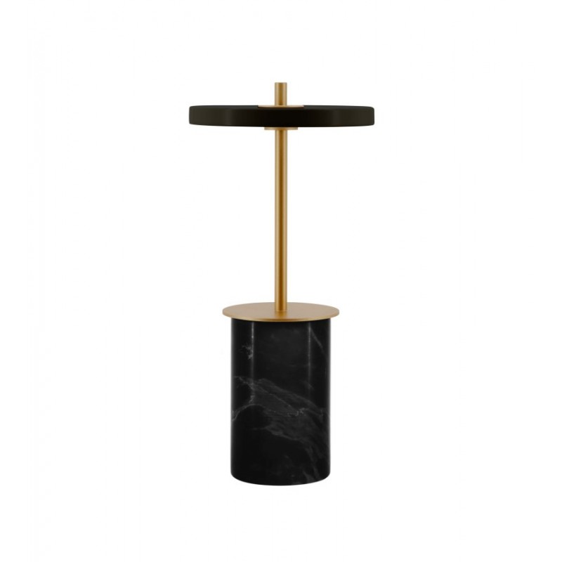 Bezprzewodowa lampa stołowa Asteria Mini czarny marmur, UMAGE