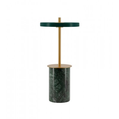 Bezprzewodowa lampa stołowa Asteria Mini zielony marmur, UMAGE