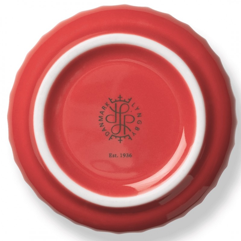 Wazon porcelanowy 15,5 cm, czerwony, Lyngby Porcelain