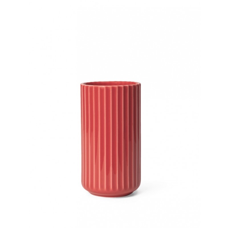 Wazon porcelanowy 15,5 cm, czerwony, Lyngby Porcelain