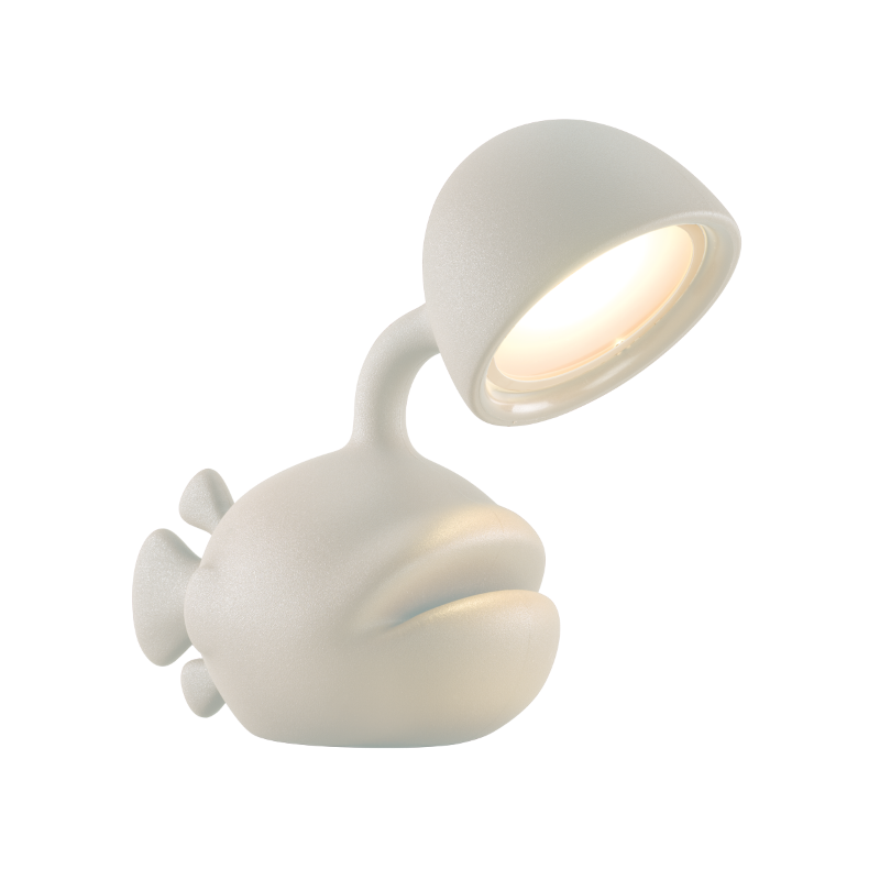 Lampa biurkowa ABYSS kość słoniowa (zawiera wtyczki), QeeBoo