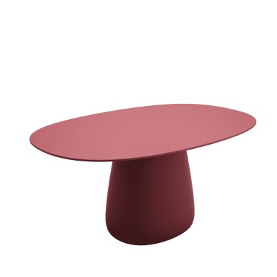 Stół COBBLE, 160cm, HPL, indyjski czerwony, QeeBoo