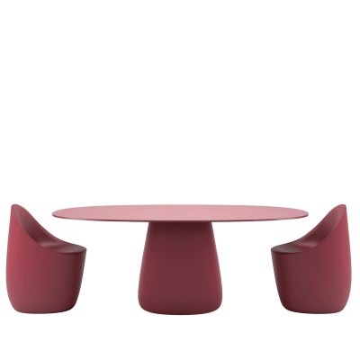 Stół COBBLE, 190cm, HPL, indyjski czerwony, QeeBoo