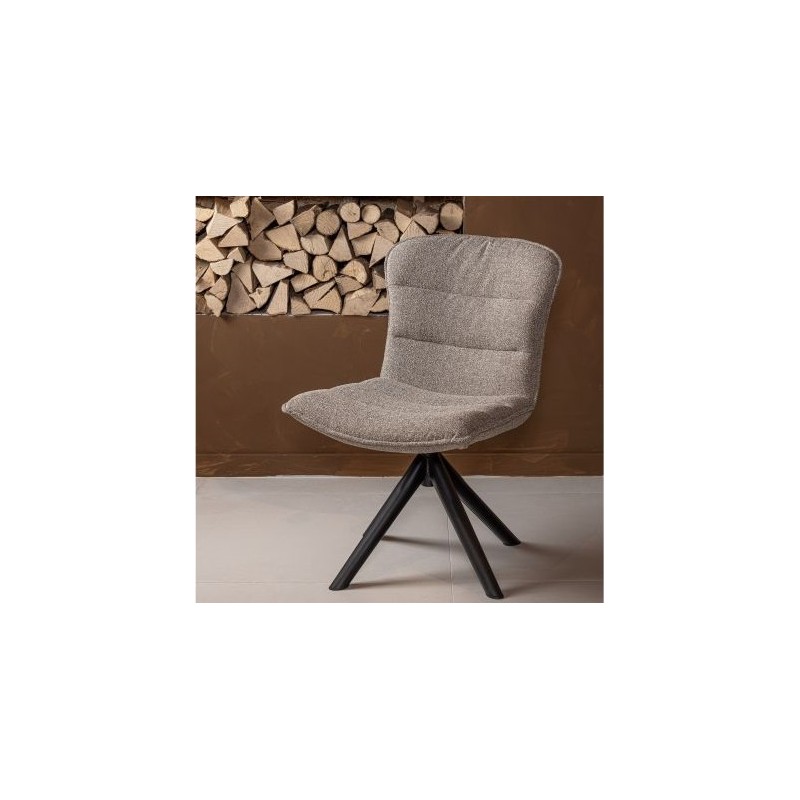 Krzesło obrotowe NIKA taupe/ zielony melanż, Woood