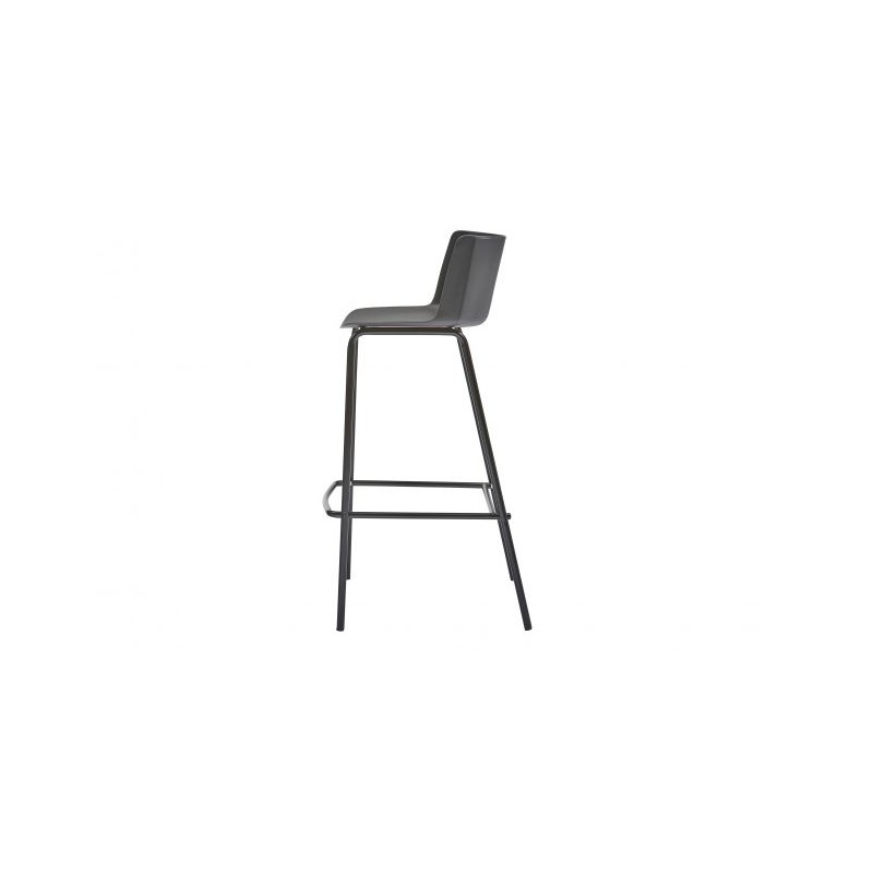 Krzesło barowe GUY, szaro/brązowe, Woood