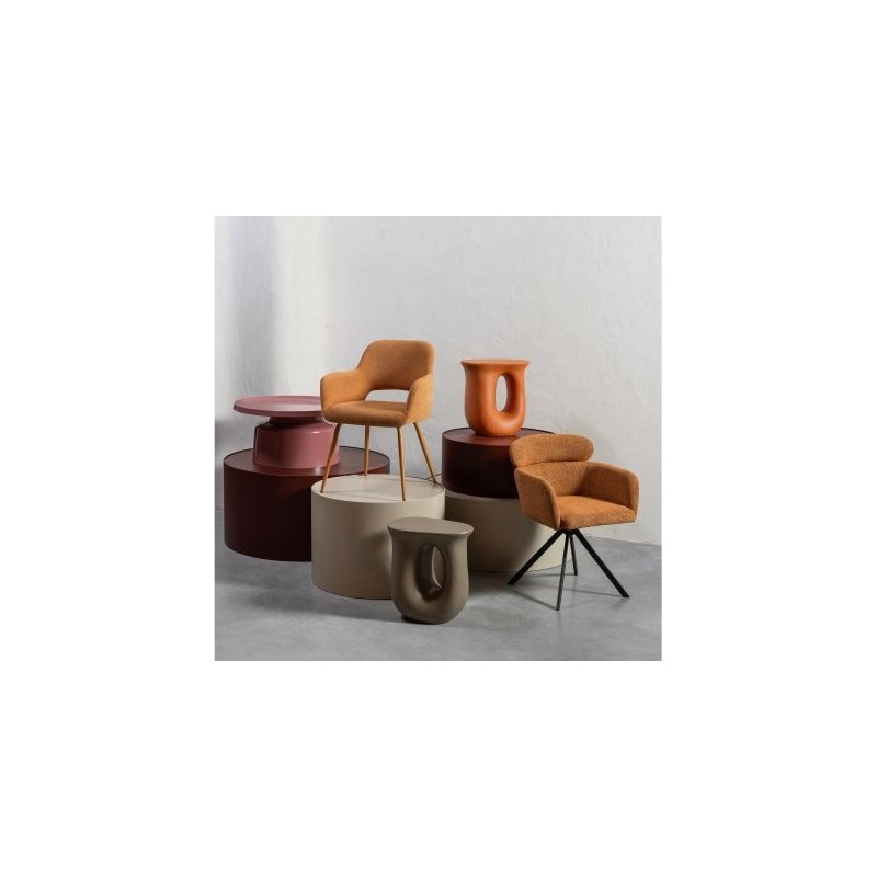 Krzesło obrotowe FENNE, pomarańczowe, Woood