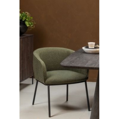 Krzesło jadalniane LEON zielone, Woood