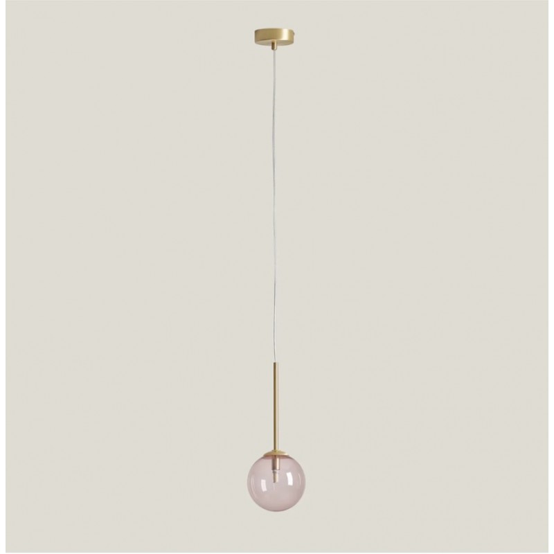 Lampa wisząca Bosso Mini 14, różowa, Aldex