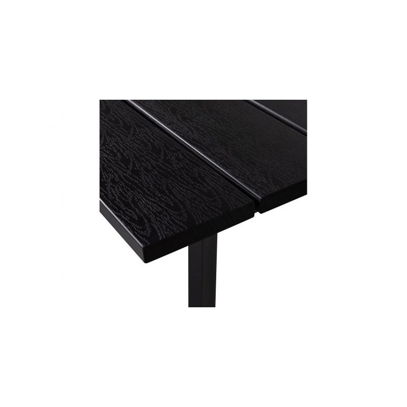 Stół VEERLE, aluminium/drewno antracyt 100x220cm, Woood