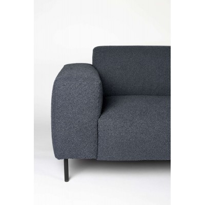 Sofa SYLVIA 2,5 osobowa, granatowa, LuDesign