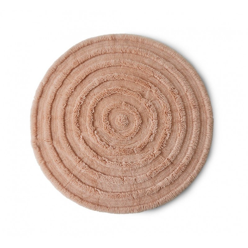 Dywan Round Ø150 cm, wełniany, różowy, HKLiving