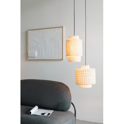 Lampa wisząca ARJUN, wysoka, biała, LuDesign