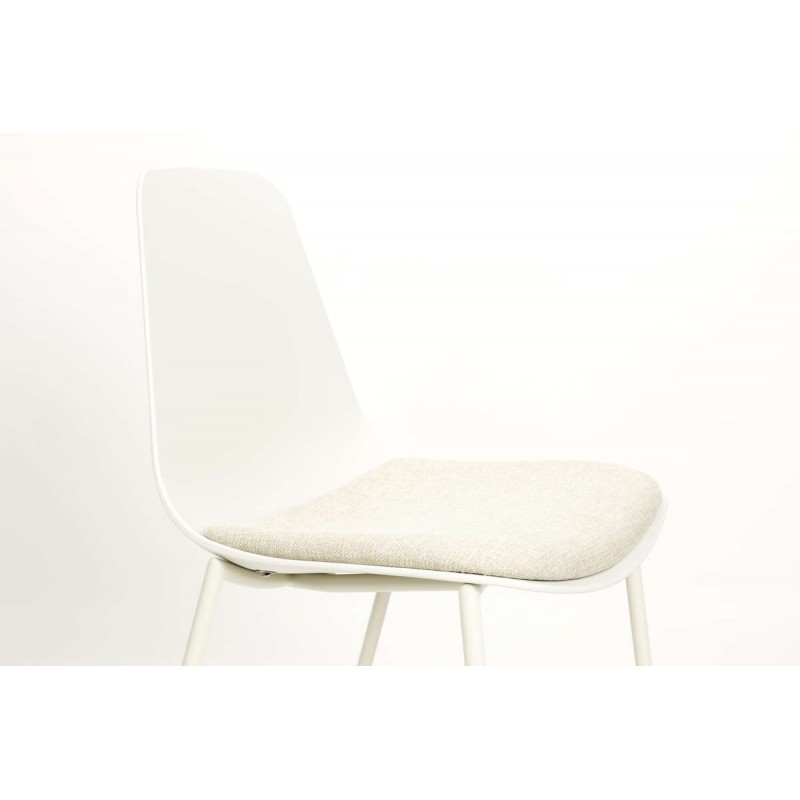 Krzesło Jeffrey, białe, LuDesign