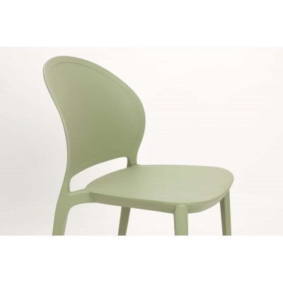 Krzesło ogrodowe Sjoerd, zielone, LuDesign