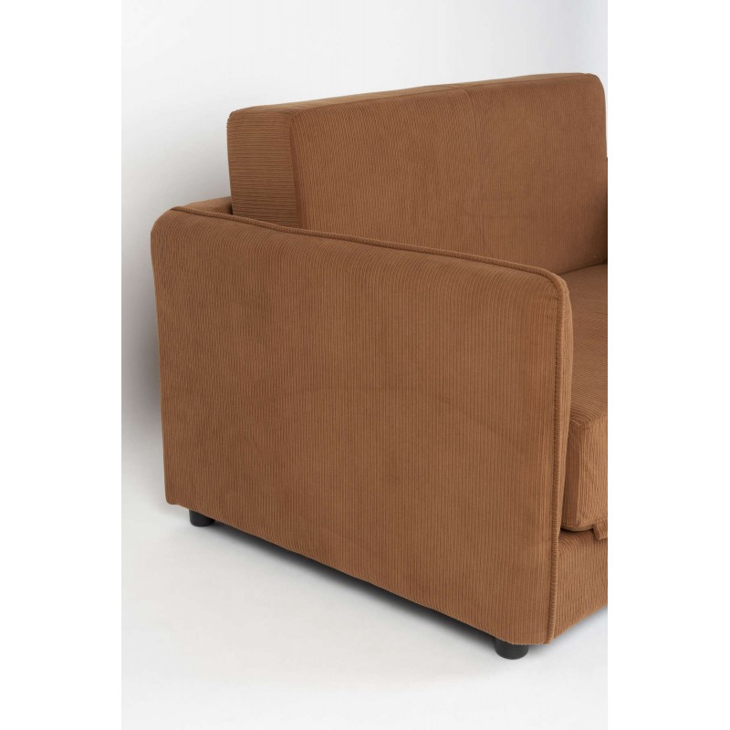 Fotel rozkładany Jopie, brązowy, LuDesign