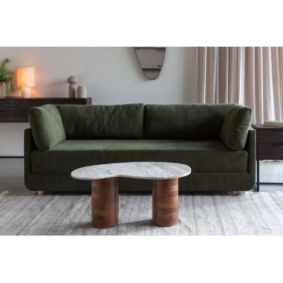 Sofa rozkładana Norah, zielona, LuDesign