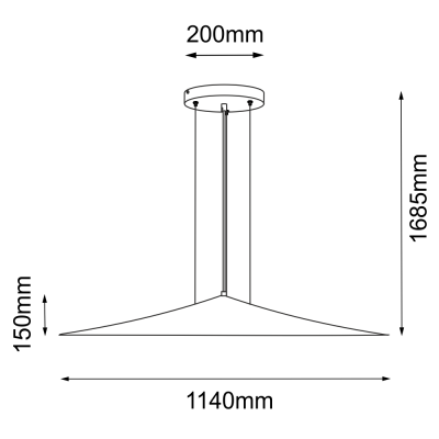 Lampa wisząca Brito 114, platynowa, Antigo