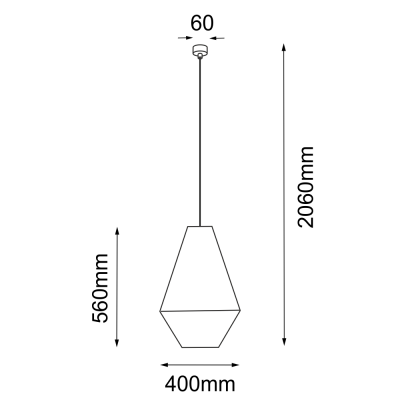 Lampa wisząca Hagata 1, bawełniana, szara, Antigo