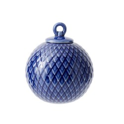 Porcelanowa bombka RHOMBE ⌀7cm, niebieski Lyngby Porcelain