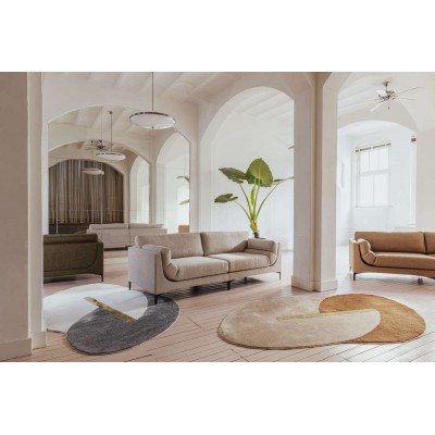 Sofa Balcony, 3 osobowa, beżowa, Zuiver