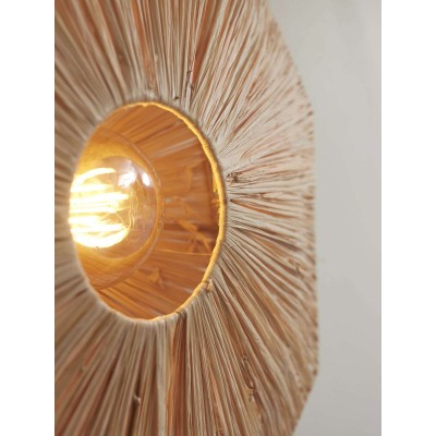 Lampa ścienna Panama Octagon L, naturalna, Good&Mojo