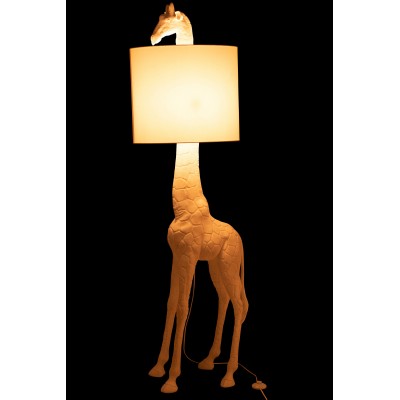 Lampa podłogowa żyrafa, biała, J-Line