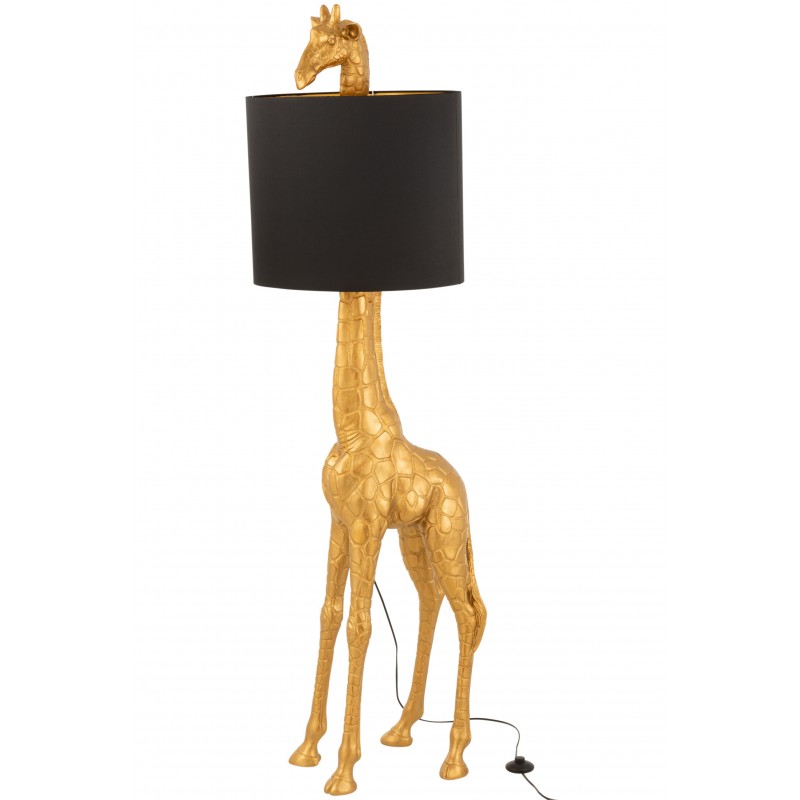 Lampa podłogowa żyrafa, złota, J-Line