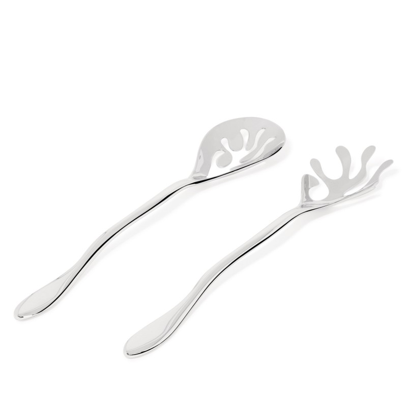 Sztućce do sałatek Mediterraneo, polerowane, Alessi