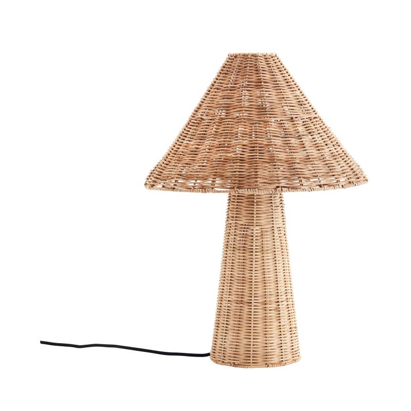 Rattanowa lampa UMS, naturalna, Madam Stoltz