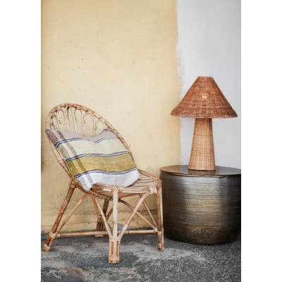 Rattanowa lampa UMS, naturalna, Madam Stoltz