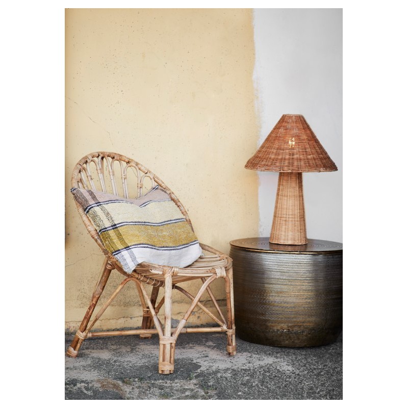 Rattanowa lampa UMS, naturalna, Madam Stoltz