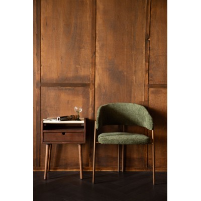 Szafka nocna Arda travertyn, brązowa, Dutchbone