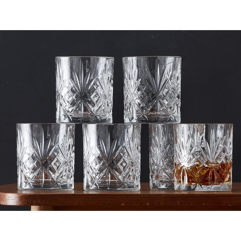 Szklanki do whisky Melodia ze szkła kryształowego, Lyngby Glas